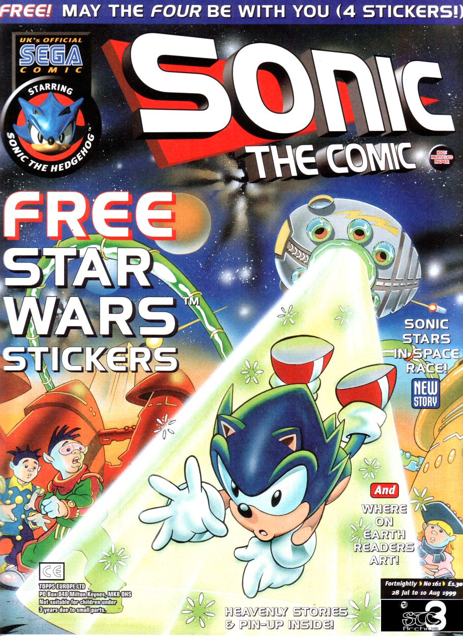 Sonic - The Comic Issue No. 161 Cover Page